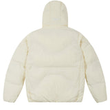 Contrast Puffer Jacket Off White