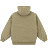 Quilted Hooded Jacket Khaki