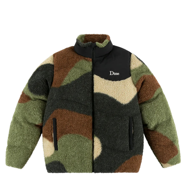 Sherpa Puffer Jacket Camo