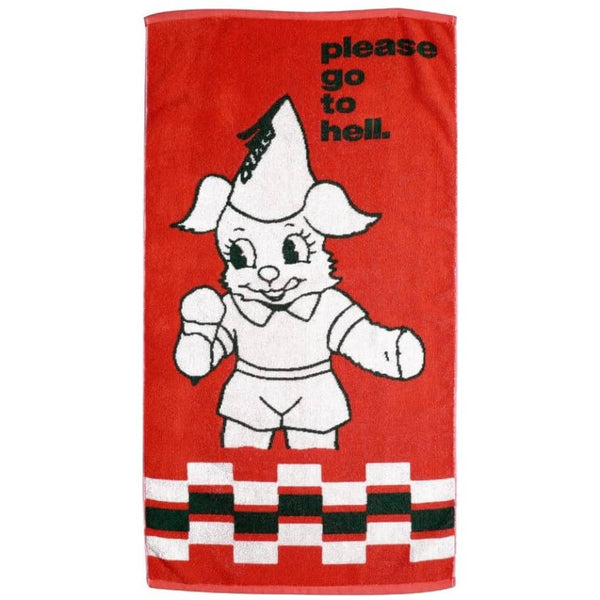 Go To Hell Towel Red