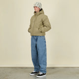 Quilted Hooded Jacket Khaki