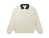 Collared Sweat Shirt Cream Forest