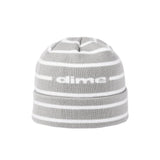 Striped Beanie Grey