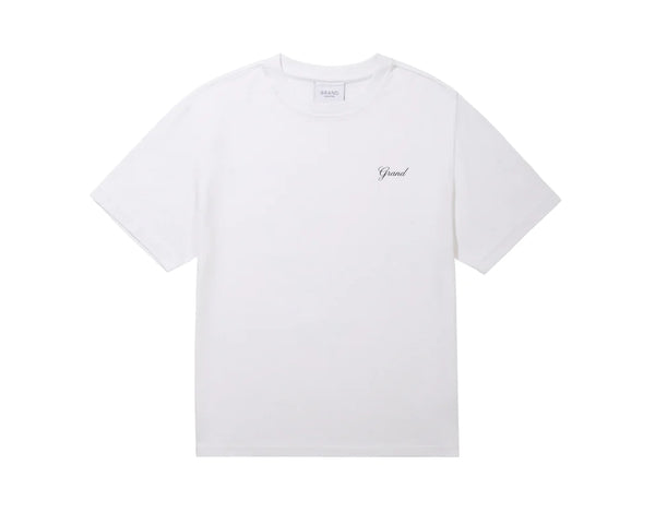 Script Tee White