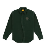 Crest Wool Shirt Dark Forest