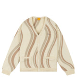 Lightwave Knit Cardigan Cream