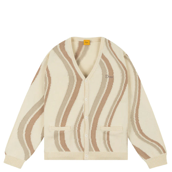 Lightwave Knit Cardigan Cream