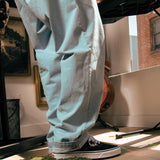 Range Denim Loose Tapered Elastic Pant Light Stonewash