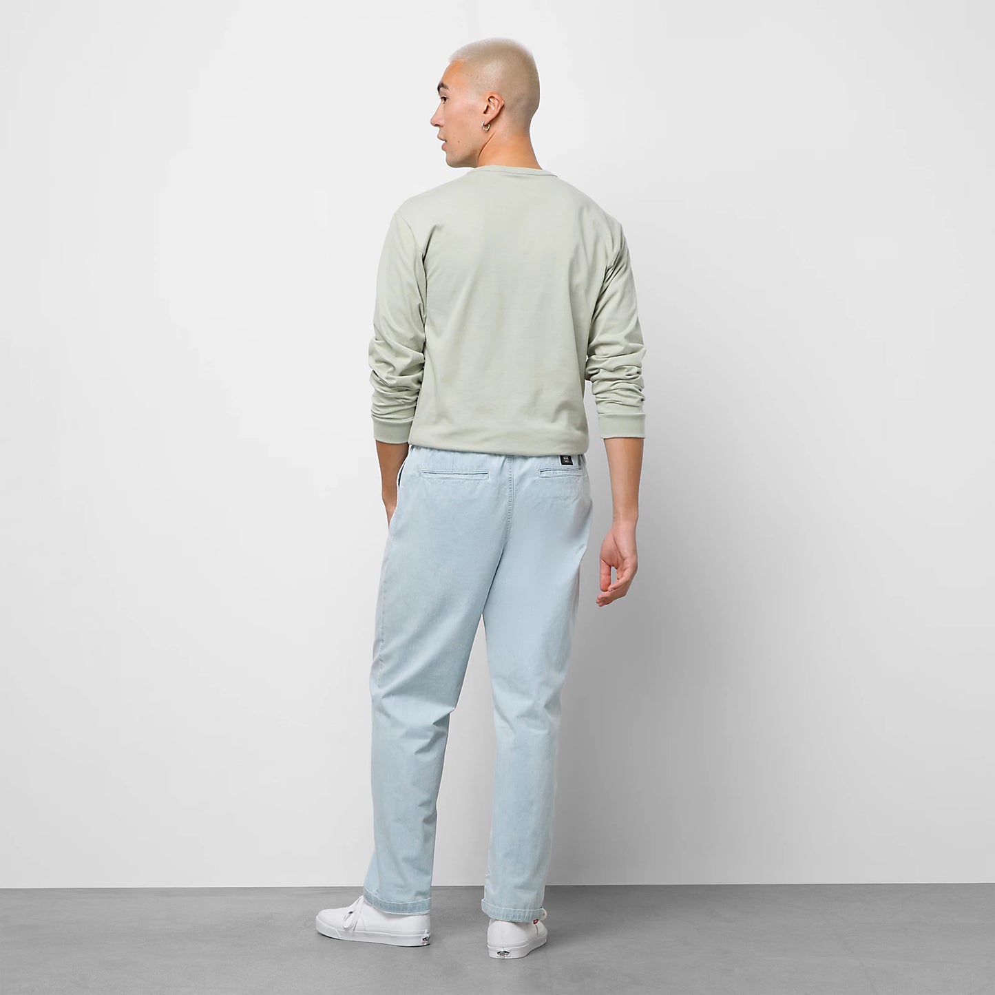 Range Denim Loose Tapered Elastic Pant Light Stonewash