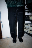 Work Pant Black White