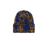 Confused Character Beanie Navy