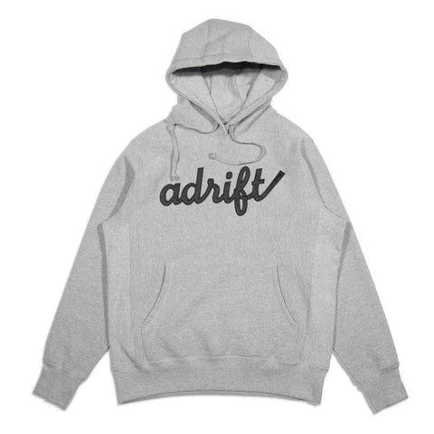 Adrift Script Hoodie Grey