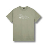 Many Faces Tee Stone Wash Green