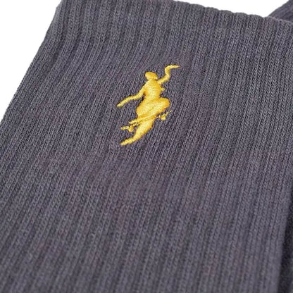 No Comply Socks Graphite Yellow