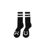Happy Sad Socks Black