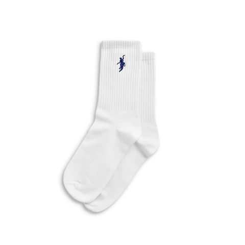 No Comply Socks White Blue