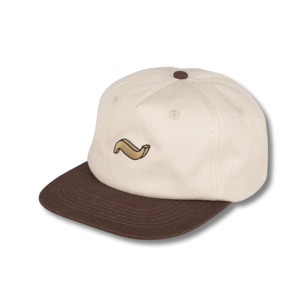 Tilde 5 Panel Cap Off White Choc