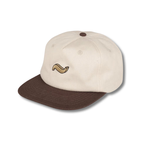 Tilde 5 Panel Cap Off White Choc