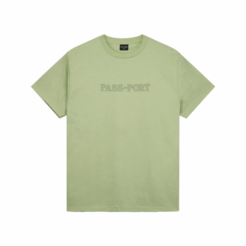 Official Embroidery Tee Stonewash Green