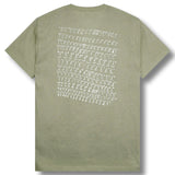 Many Faces Tee Stone Wash Green