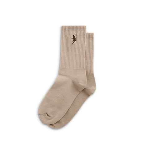No Comply Socks Sand Brown