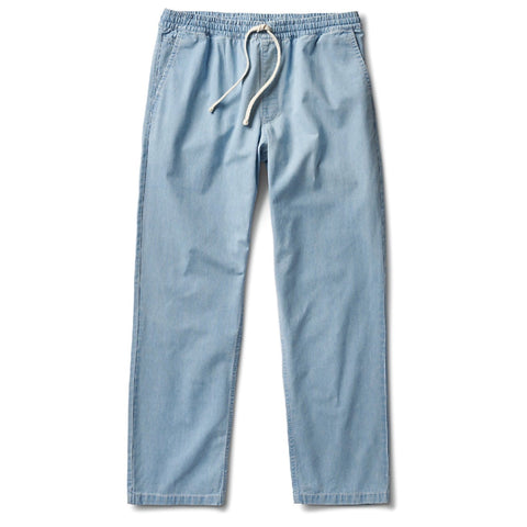 Range Denim Loose Tapered Elastic Pant Light Stonewash