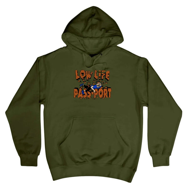 Brick Hoodie Army Green