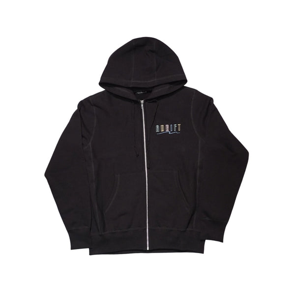 Umbrella Logo Zip Up Hoodie Black