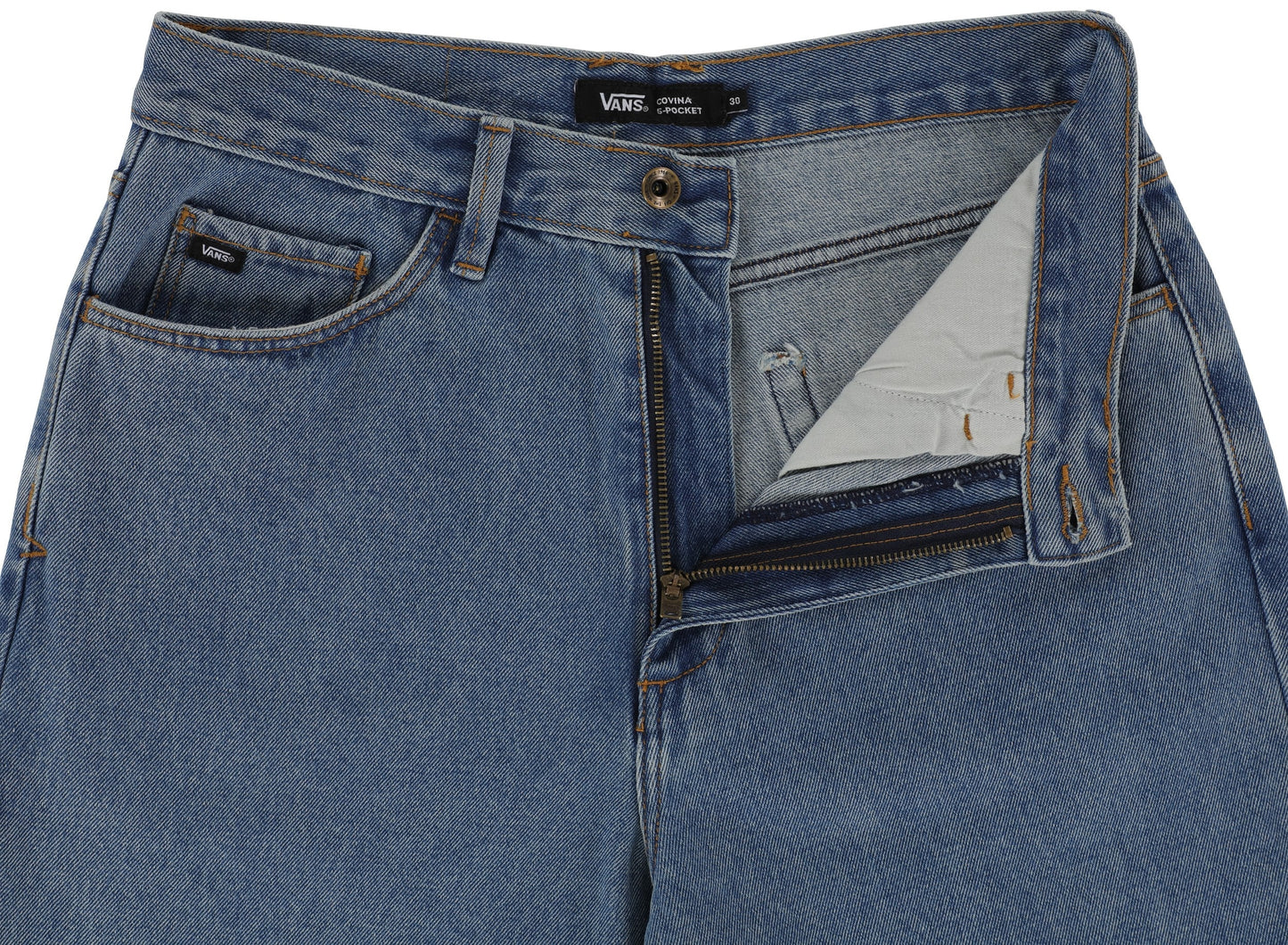 Covina 5 Pocket Baggy Denim Pant Stone Wash