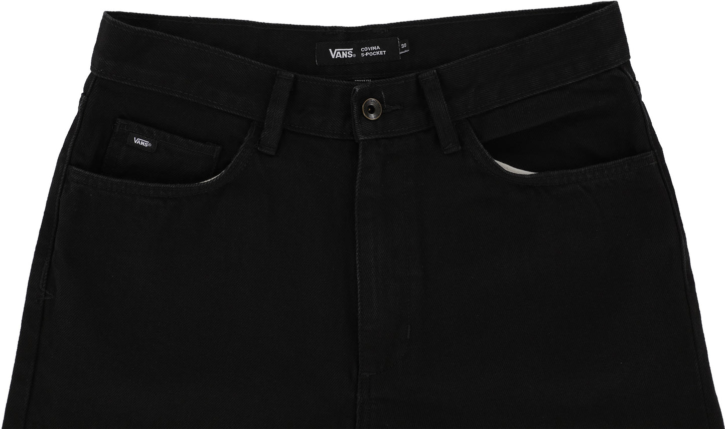 Covina 5 Pocket Baggy Denim Pant Washed Black