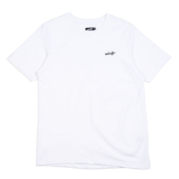 Adrift Micro Script White