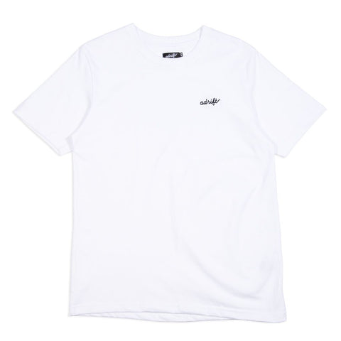Adrift Micro Script White